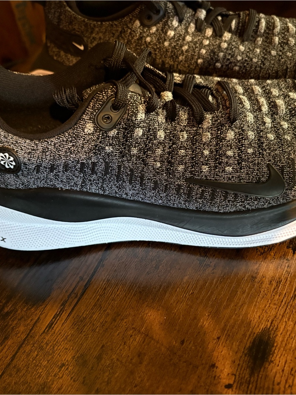 Nike Kids Black and White Knit Sneakers